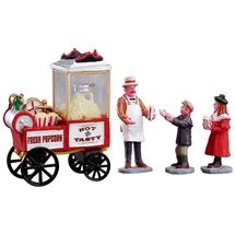 Lemax Popcorn Seller Set/4 Weihnachtsdorf Weihnachtsfiguren