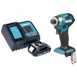 Makita DTD 173 SY1 Akku Schlagschrauber 18 V 180 Nm 1/4“ Brushless + 1x Akku 1,5 Ah + Ladegerät