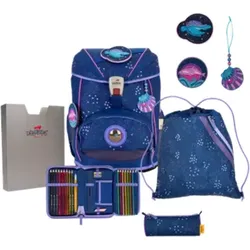 DERDIEDAS 8505163 5-teiliges Schulrucksack-Set Ergoflex Deep Ocean