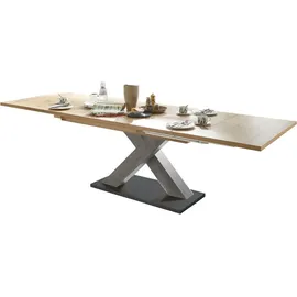 Mäusbacher Komfort 2.0 Esstisch ausziehbar Elene 180x90x76 Graphit/Asteiche 13982-180 - Grau