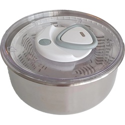 Zyliss Salatschale, Salatschleuder, Grau, Silber, Weiss
