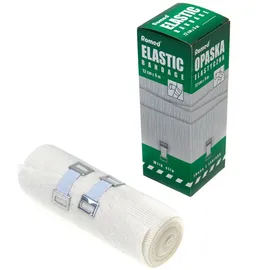 Romed Elastische Mittelzugbinden Fixierbinde mit Halteklammer in Folie 12 cm x 5 m / 1 Stück