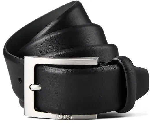 Boss Barnabie Gürtel Leder 100 cm schwarz