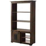 Massivmoebel24 Regal Mango 100 x 45 x 175 cm Braun