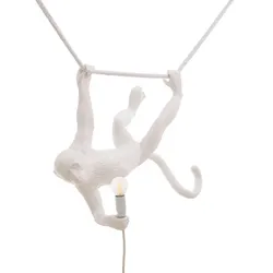 SELETTI - Monkey Swing Pendelleuchte Weiß