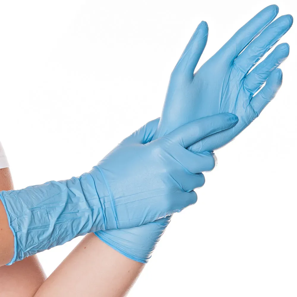 Hygostar Safe Long Nitrilhandschuhe blau puderfrei, VE 1000 Stück 9/L