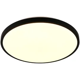 Trio Reality LED-Deckenleuchte Slope Schwarz matt Ø 48,5 cm