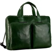 LEONHARD HEYDEN Porto Aktentasche Leder 38 cm grün
