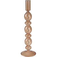 Leonique Kerzenleuchter »Loirina«, (Set, 2 St.), Stabkerzenhalter aus Glas, Höhe ca. 26 cm, rosa