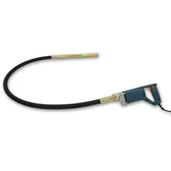 EBERTH Elektrischer Betonrüttler 800W, 2m Schlauch, 35mm Rüttelflasche, flexible Welle, tragbar, 230V