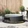vidaXL Whirlpool-Umrandung mit Stauraum Holztreppe Schwarz Poly Rattan