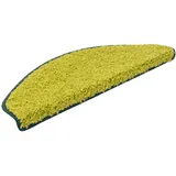 Karat Shaggy Stufenmatte Barcelona Halbrund 23,5 x 65 cm Grün