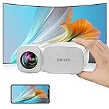 Beamer-Jimveo WiFi Mini Beamer 15000L 1080p Full HD Beamer 250''Display Mini Projektor LCD Heimkino/Outdoor/Kompatibel mit TV Stick/X-Box/DVD/Laptop/Smartphone Kleiner Beamer