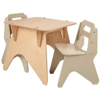 UPRO Kindertisch Set mit Stühlen aus Holz – Kindermöbel für Spielzimmer, Kinderzimmer Möbel, Spieltisch mit Kinderstühle, Grünes Kindersitzgruppe Möbel für Kinder (Grün)