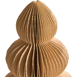 Beliani Weihnachtsbaum 14/19/25 cm Braun/Beige