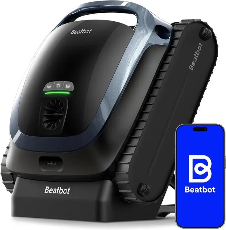 [Reinigung der Wasserlinie + kostenloser 799 € Rasenmäher] Beatbot AquaSense 2 Kabelloser Pool-Saugroboter mit Schutzabdeckung, intelligentes Oberflächenparken, doppeltes Wischen der Wasserlinie, reinigt Boden, Wand & Wasserlinie, Einbaupools bis zu 3.230 sq.ft