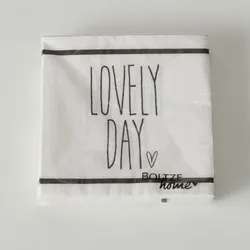 Serviette Stappo 20 Stück weiß Variante 3