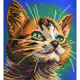 Stick it Steckpuzzle Katzenkopf, 6500 Puzzleteile, Bildgröße: 46 x 53 cm