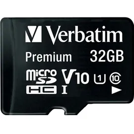 Verbatim microSDHC 32GB Class 10 + SD-Adapter