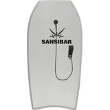Sansibar Bodyboard ca.100x49x5 cm Lizenz hellgrau Einsteigermodell Schwimmbrett - Hellgrau