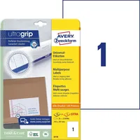 Avery Zweckform Etiketten 6119 weiß 210,0 x 297,0 mm