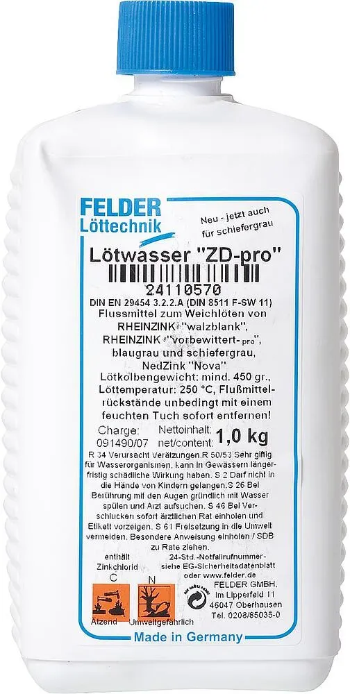 Lötwasser ''ZD-pro'' FELDER 1,0 kg