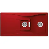 Schock Waterfall D-150 Unterbau reversibel rouge inkl. Schneidebrett (WATD150UROU1)