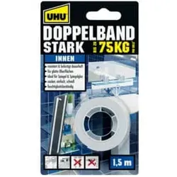 UHU Doppelklebeband weiß 46855 Infokarte 19 mm 1,5m