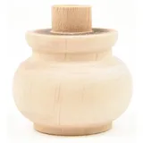 Holzando Holzfüße für Möbel aus Erle ø75 - naturbelassenes Holz - ideal für Restauration & Reparatur - Möbelfüße Holz in Verschiedene Größen & Materialien erhältlich