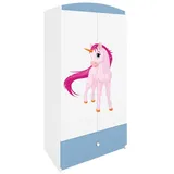 raumhirsch furniture Kleiderschrank 90 x 175 x 52 cm Blau