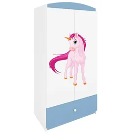 raumhirsch furniture Kleiderschrank 90 x 175 x 52 cm Blau
