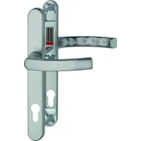 HOPPE Langschildgarnitur Liège Aluminium grau