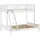 58 aufm Kessel FAMILIENBETT 90x200 140x200 Keeley Buche Weiß Holz Bett | Gr.: onesize