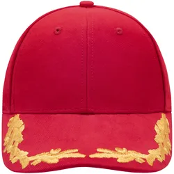 6 Panel VIP Cap - Farbe rot - Größe one size