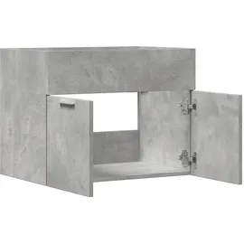 vidaXL Waschbeckenunterschrank Betongrau 60x38,5x46 cm Holzwerkstoff