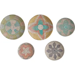 Wanddeko-Set SONLA Seegras 45/35/30 cm Bunt