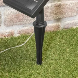 esotec Lichterkette Kunststoff 6m +2m Zuleitung 30 Eiskristalle warmweiß transparent