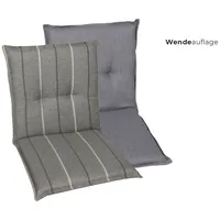 GO-DE Sesselauflage 100 x 50 x 48 cm grau 2 St.