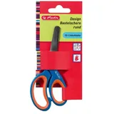 Herlitz 10897163, Erwachsener, Gerader Schnitt, Eins/Eine(r), Blau, Rot, Metall, Kunst-& Handwerksscheren