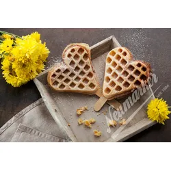 Neumärker® Waffel-Herz am Stiel Wechselplatten für Thermocook® | Gusseisen