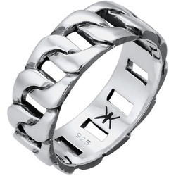 KUZZOI Herren Chunky Chain Look Cool Trend 925 Silber Herrenschmuck   