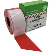 Kelmaplast Absperrband 500 m-Rolle rot/weiß geblockt