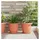 vidaXL Runde Blumenplatte 19 x 19 x 2 cm Ziegelrot