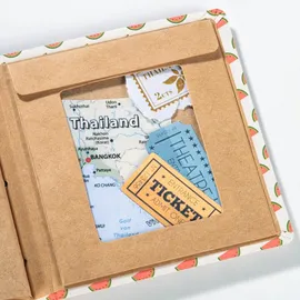 Hama Fotoalbum für Instax Mini (Einsteckalbum für 28 Sofortbilder, Album zum selbstgestalten) Blätter-Motiv