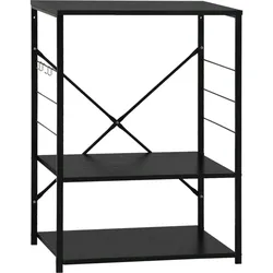 vidaXL Mikrowellenregal Schwarz 60×39,6×79,5 cm Holzwerkstoff