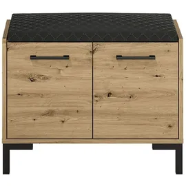 ml meble Nevio 04 70 x 84 x 34 cm Sitzbank schwarz