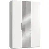 Level 150 x 236 x 58 cm weiß mit Spiegeltüren