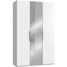 WIMEX Level 150 x 236 x 58 cm weiß mit Spiegeltüren