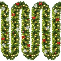 Weihnachtsgirlande 5m In-/Outdoor geschmückt