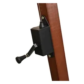 vidaXL Ampelschirm mit Mast 3,5 x 2,9 m Massivholz Tanne schwarz 313772